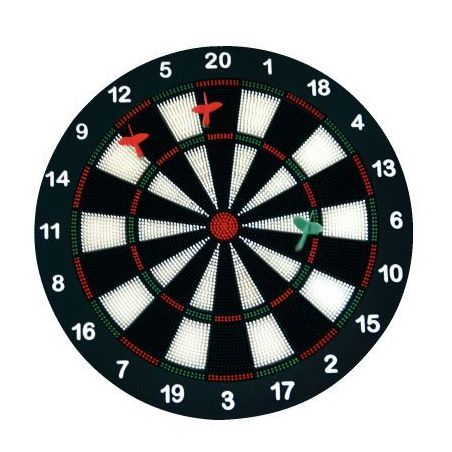 Achetez Cible de sécurité Diamètre 40 cm avec 6 fléchettes 170003 pas cher sur Ma Rentrée Scola..