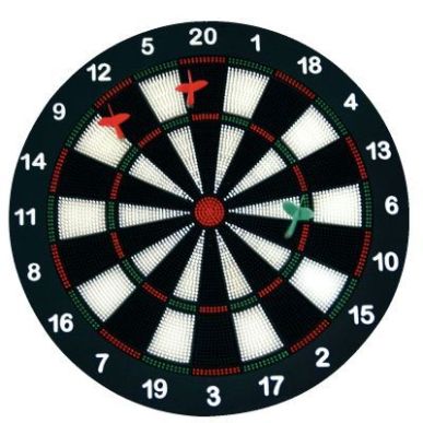 Achetez Cible de sécurité Diamètre 40 cm avec 6 fléchettes 170003 pas cher sur Ma Rentrée Scola..