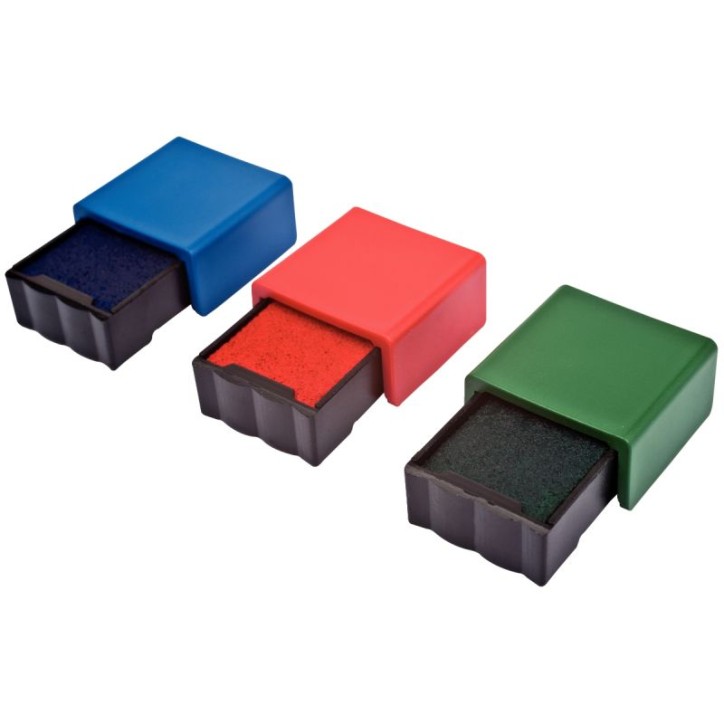 Lot de 3 cassettes d'encrages assorties REF SAP 63107 TRODAT