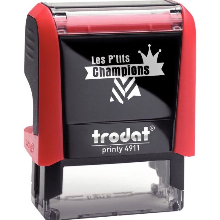 Tampon Les P'tits Champions, formule "Champion excellent" B14991.11 PRINTY TRODAT