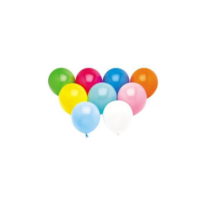 Sachet de 100 ballons de baudruche couleurs assorties 36003P