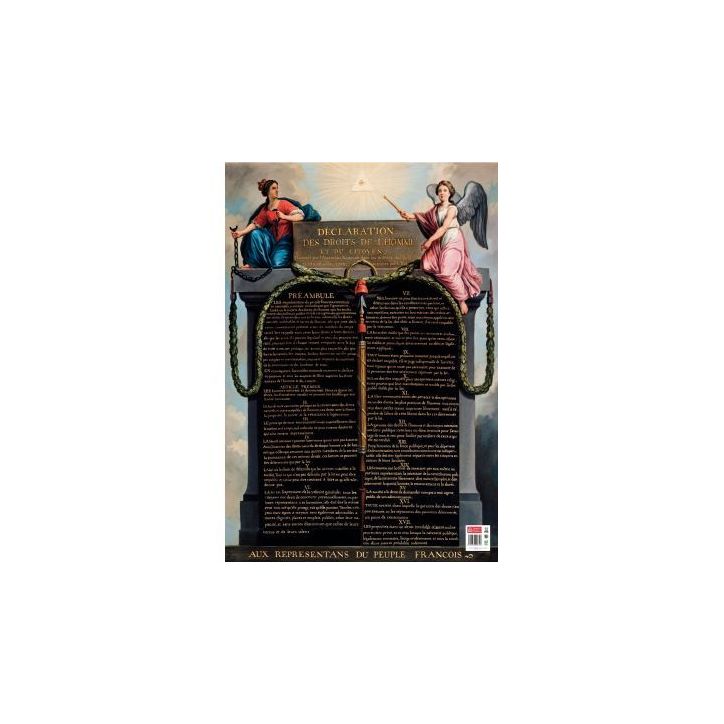 Poster en PVC 76x52 cm les droits de l'homme PAPPOSTDROITS