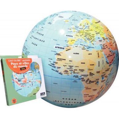 Achetez Globe gonflable pays/ville diamètre 42cm B92003 pas cher sur Ma Rentrée Scolaire
