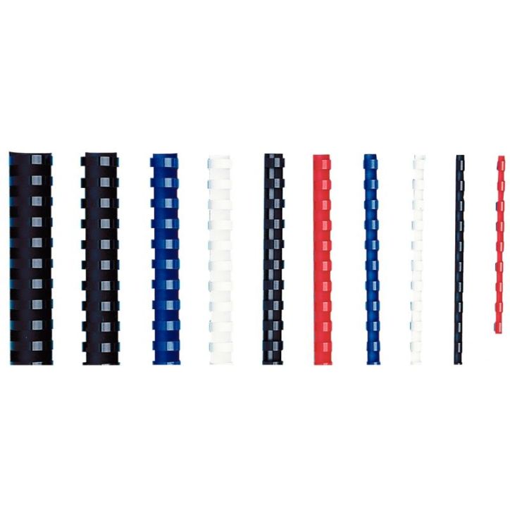 Boîte de 100 reliures plastiques couleur à? 10mm rouge 19345