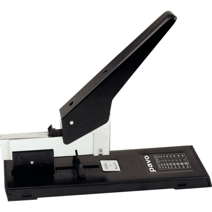 Agrafeuse grande puissance. Agrafes n°23. Capacité 240 feuilles. Coloris Noir.