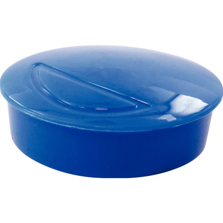 Blister 4 aimants 30 mm ronds bleu