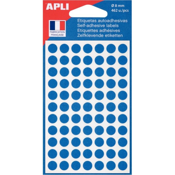 Etui de 462 pastilles de couleur diamètre 8mm bleu 111832 AGIPA