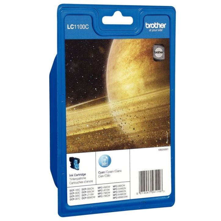 BROTHER cartouche Jet d'encre Cyan LC1100C