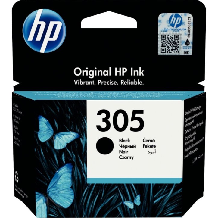 Cartouche jet d'encre à la marque HP 3YM61AE noir 305 HPSPI3YM61A HP