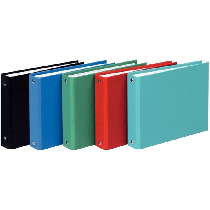 Classeur 2 anneaux pour fiches bristol format A5 à  l'italienne + 4 intercalaires 51060E EXACOMPTA