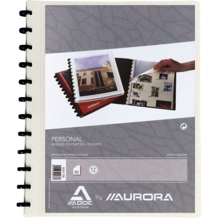 Protège-documents personnalisable ADOC BIND-EX 30 pochettes 60 vues format A4 couverture en polypropylène 8/