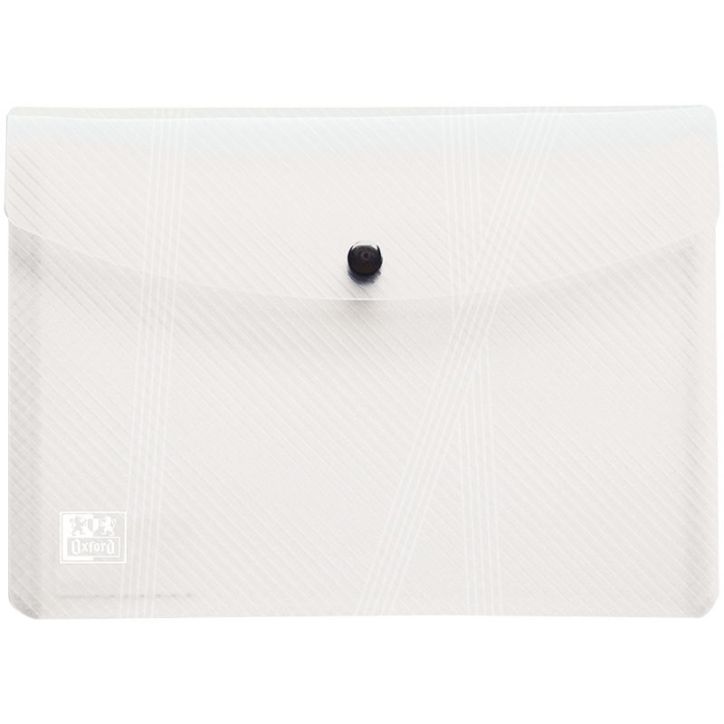 Paquet de 5 enveloppes en polypropylène incolore pour format A5 fermeture par bouton pression 400031404 HAMEL