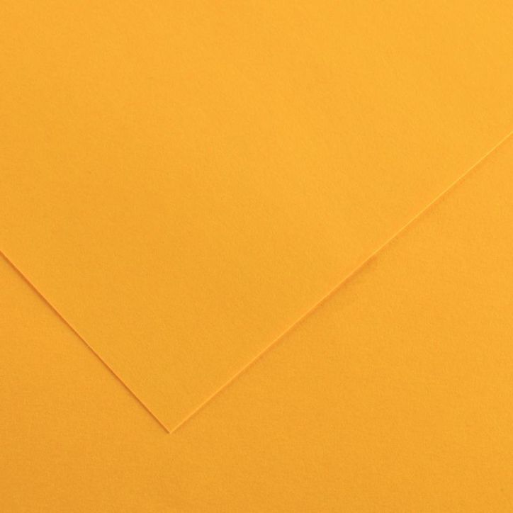 Paquet de 10 feuilles Colorline 50x65 cm 150 g jaune or C200041381 CANSON