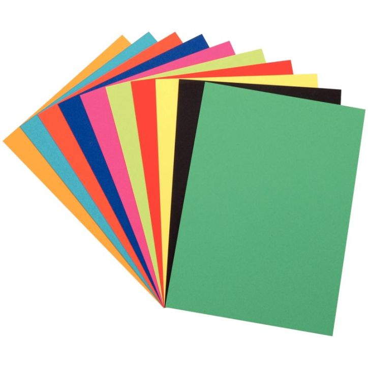 Paquet de 250 feuilles à  dessin de couleurs 24X32 250G 22738