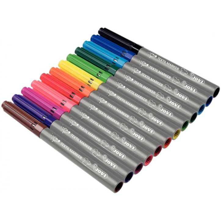 Pochette de 12 feutres textile JOVI 1410 JOVI