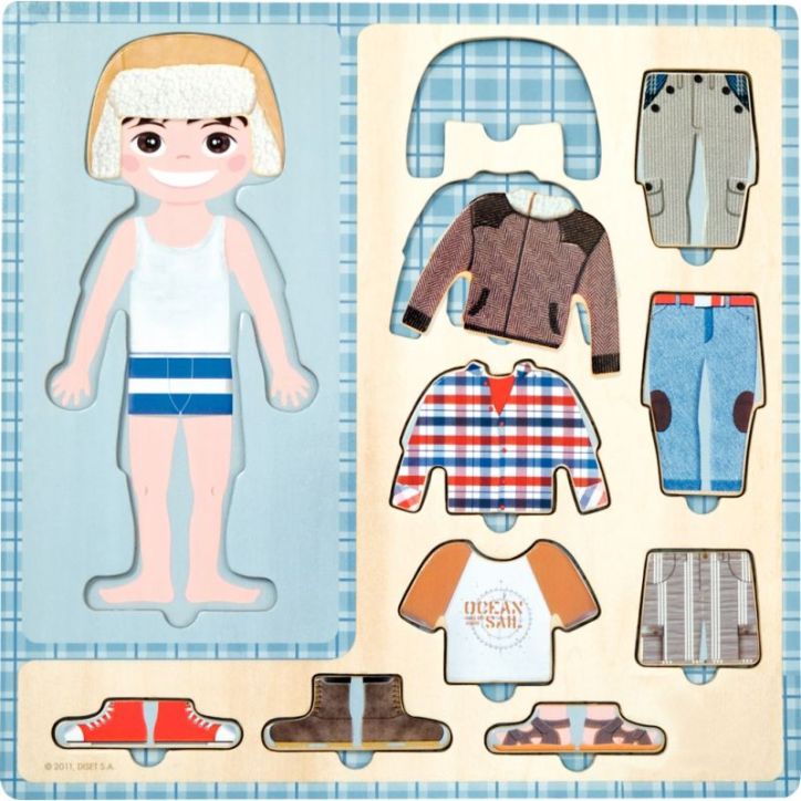 Puzzle le petit garçon s'habille 53109 GOULA