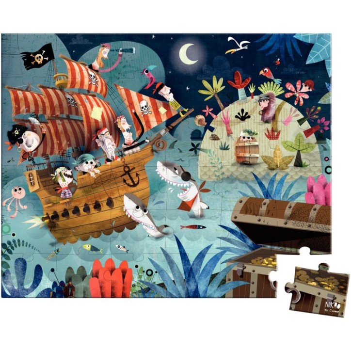 Puzzle 36 pièces la chasse au trésor J02614