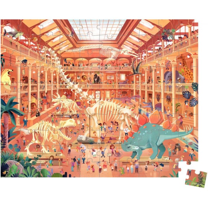 Puzzle 100 pièces, musée d'histoire naturelle J02606 JANOD