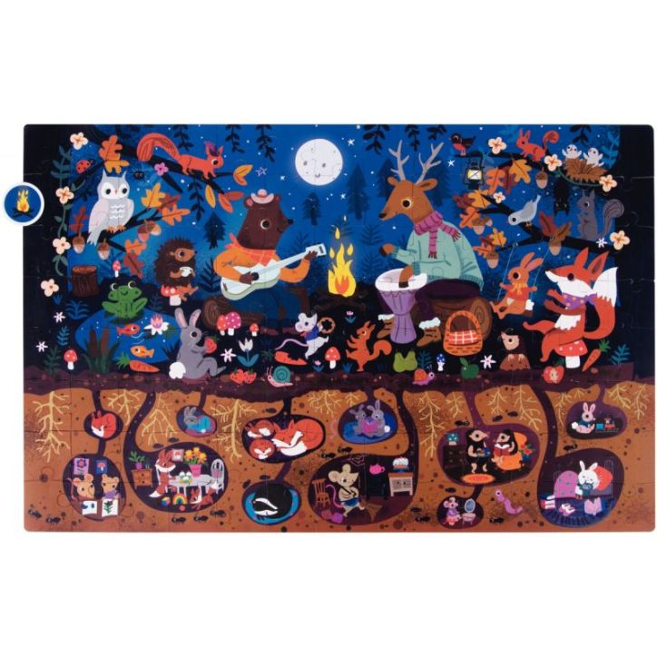 Puzzle d'observation 104 pièces, la forêt 18507 APLI