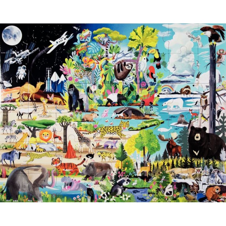 Puzzle XL 48 pièces EEBOO, dans la nature PZWHBM EEBOO