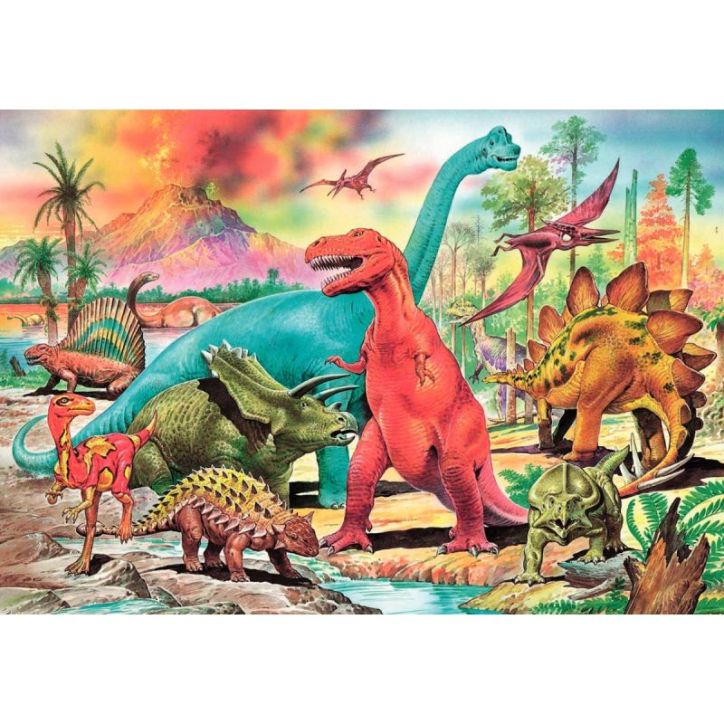 Puzzle 100 pièces, les dinosaures ED-13179 EDUCA