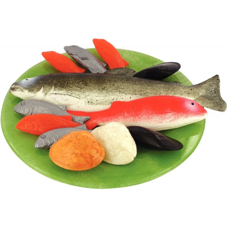 Sachet de 12 poissons en plastique 41070