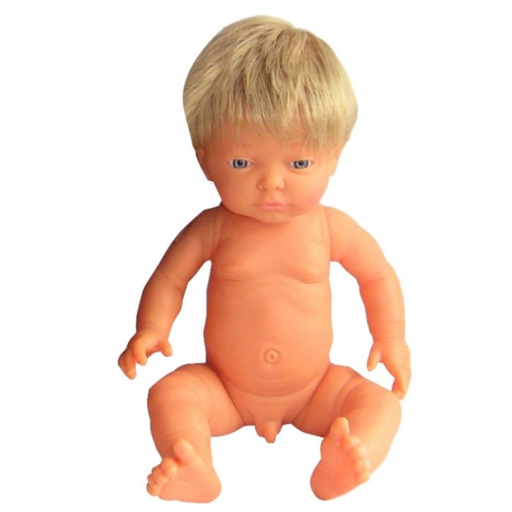 Poupée garçon européen avec cheveux 42 cm BV 42330 LES PLUMIN