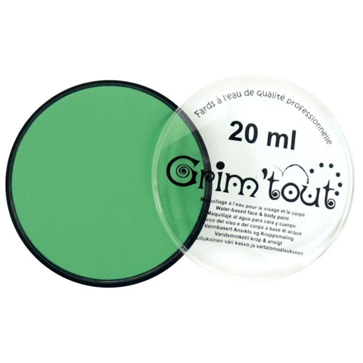 Galet de 20 ml de maquillage aquarellable GRIM'TOUT vert pré GT41203