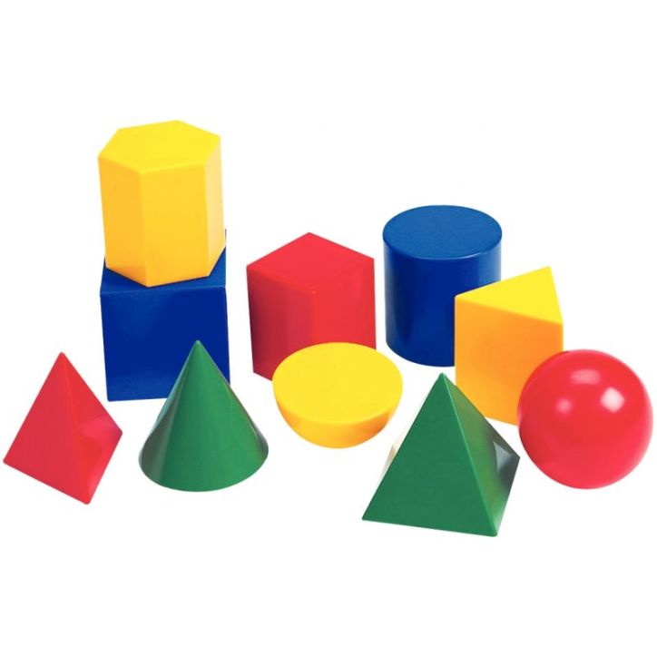 Boite de 10 figures géométriques LER0922