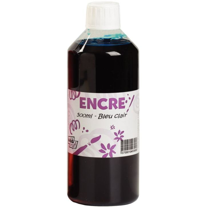 Flacon 500ml d'encre à dessiner, bleu IN00395