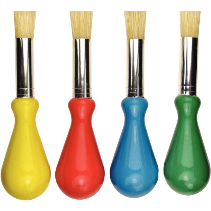 Sac de 4 brosses à pocher manche boule 3103372