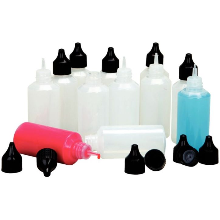 Lot de 12 flacons de 60ml avec embout ultra fin 0955