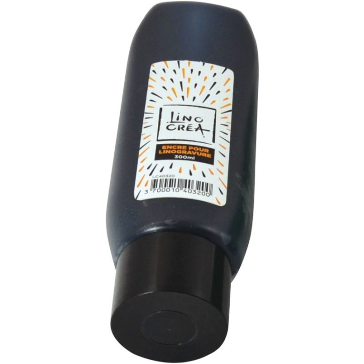 Tube de 300 ml d'encre pour la linogravure noir LC40329