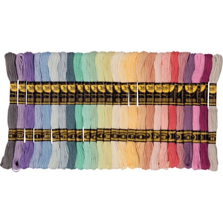 Sachet de 52 écheveaux pour bracelets brésilien pastel 23993