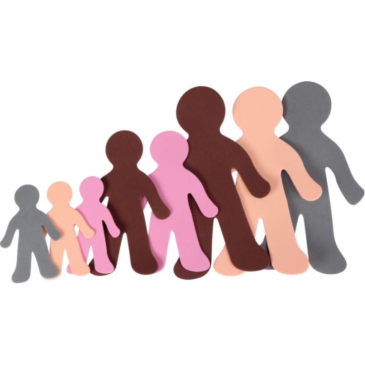 Kit de 237 pièces personnages et vêtements en mousse L824237