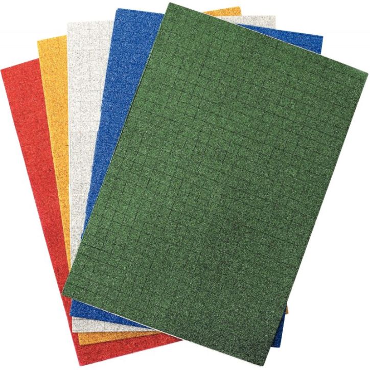 Sachet de 5 feuilles de mosaïque en mousse format 20 x 30 cm 189340 GRAINE CRE