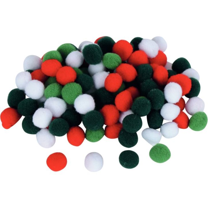 Sachet 1000 mini pompons noël 2157