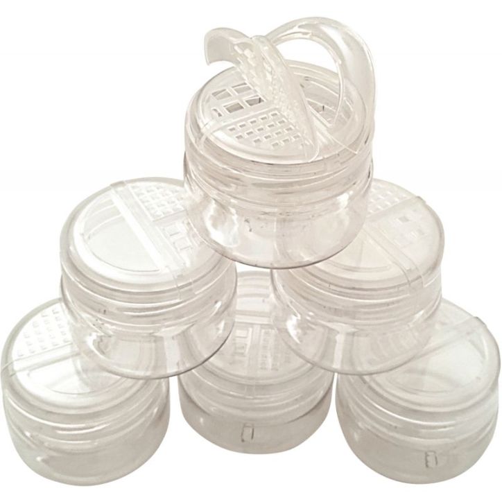 Lot de 6 salières 100ml vides 6SAL100