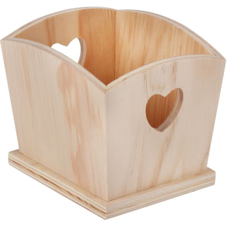 Lot de 5 vide-poches en bois 100134