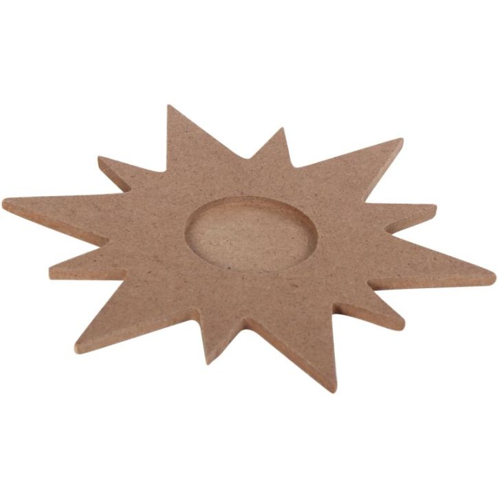 Lot de 10 supports forme étoile pour une bougie 2033