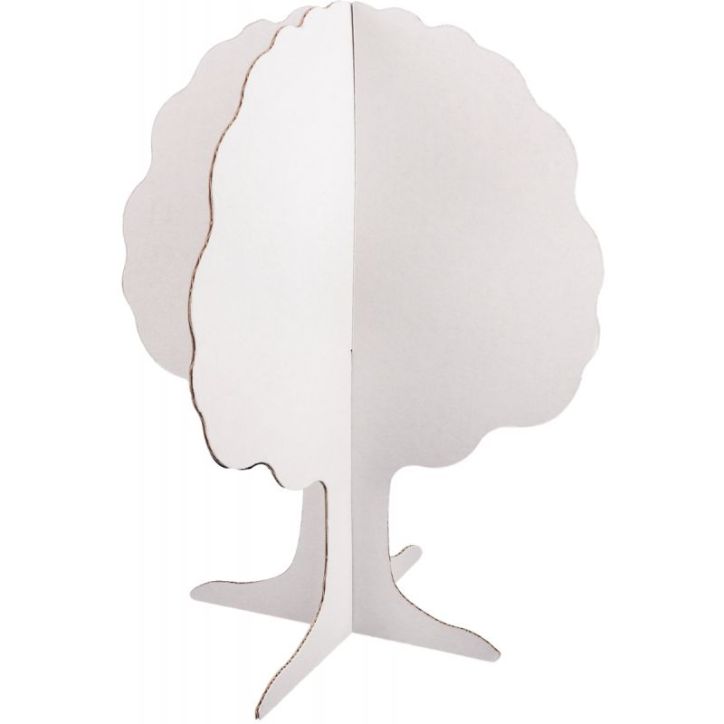 Lot de 10 pommiers en carton blanc, hauteur 24 cm POM/10 CLEOPATRE