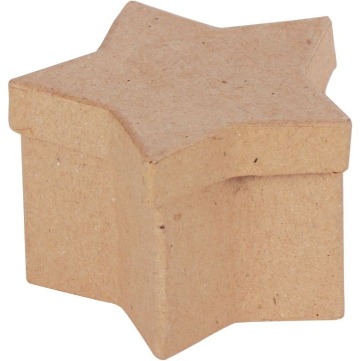 Lot de 10 boîtes forme étoile en carton, 8 x 8 x 5 cm 650108
