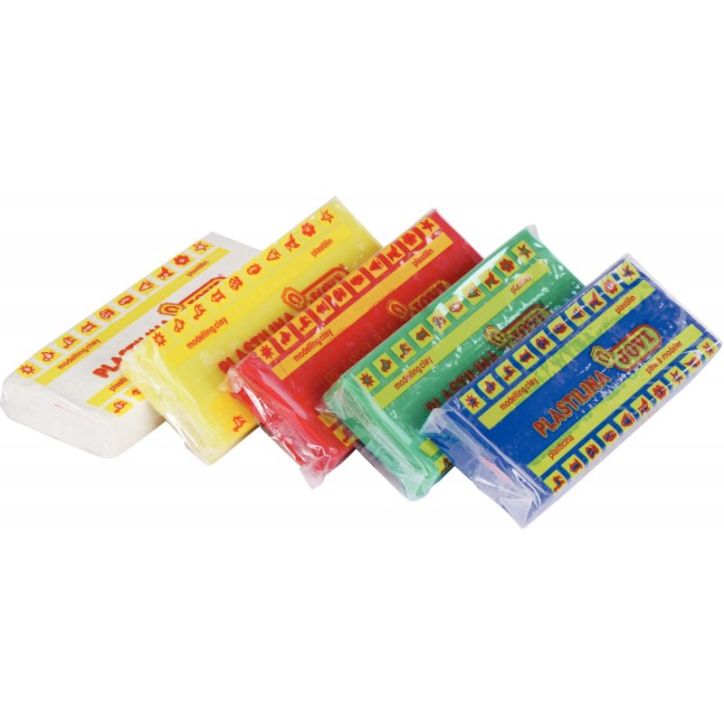 Boîte de 15 pains de 150 grammes de pâte à modeler Plastilina couleurs primaires assorties 71 B JOVI