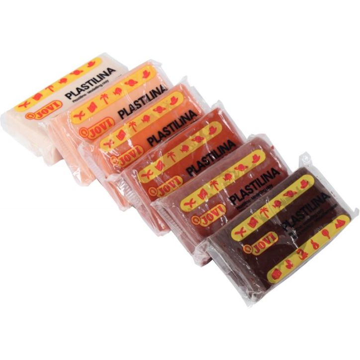 Boite de 18 pains 50 grammes Plastilina multiculturel 70/18M