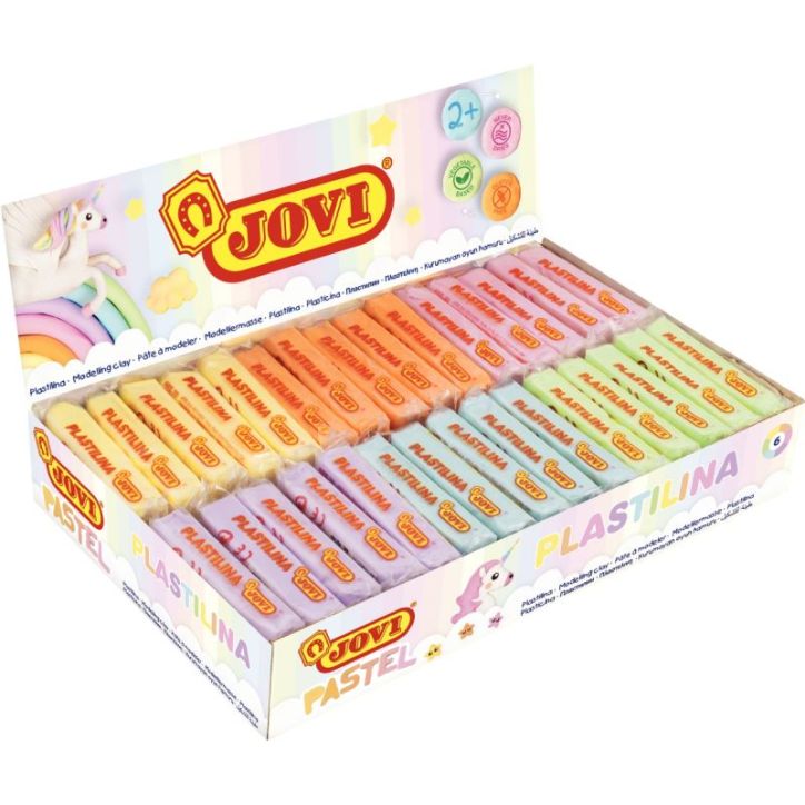 Boite 30 pains 50g plastilina  pastel 70P