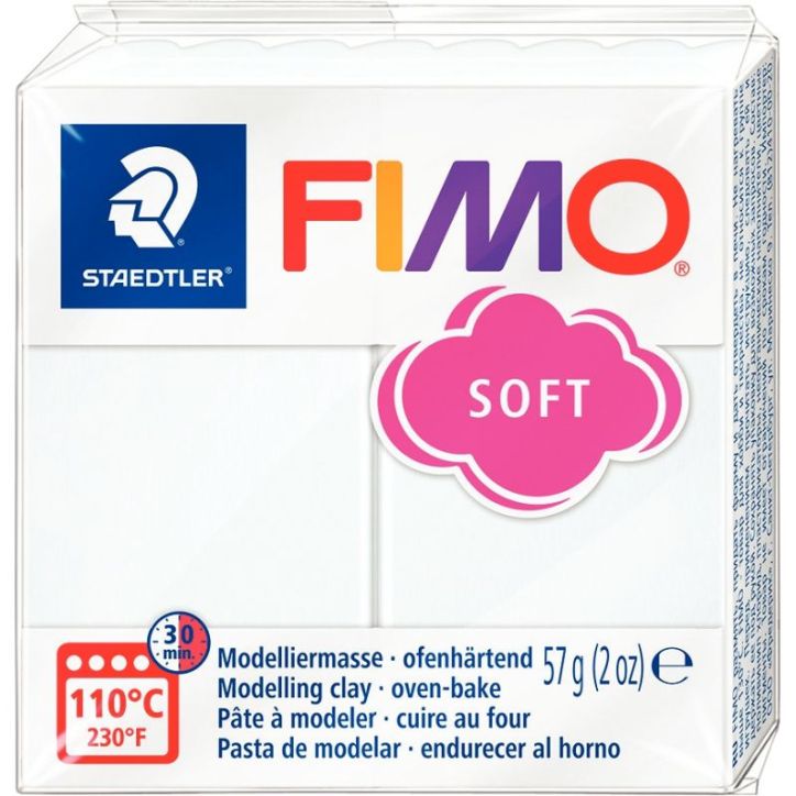 Sachet de 10 pains de 57 grammes de pâte à modeler Fimo Soft dont 1 Effect assorties 261681 FIMO STAEDTLER