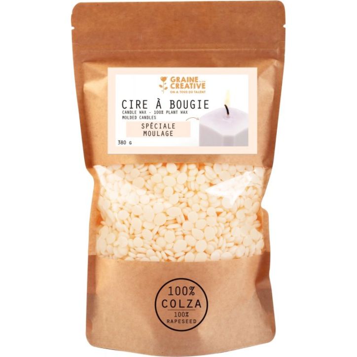 Sachet 380g de cire à bougie 100% colza 137001