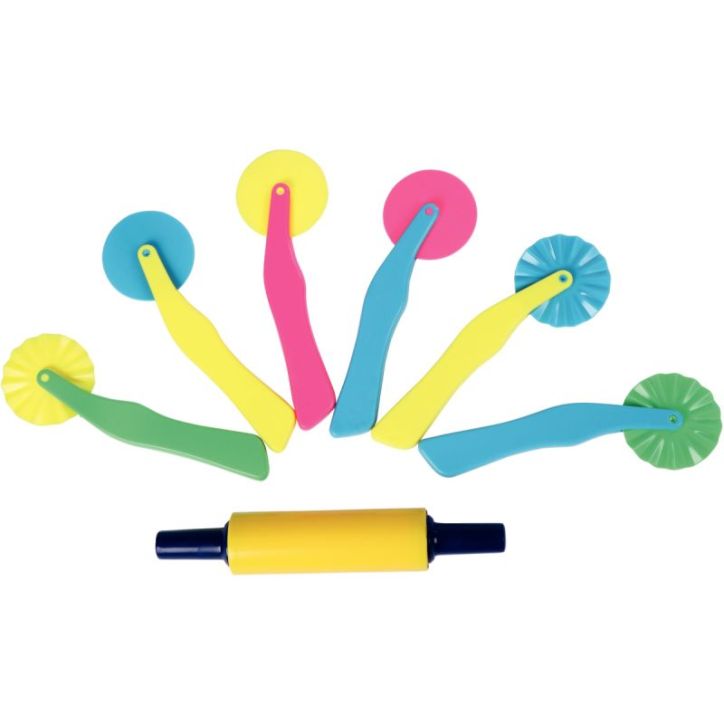 Lot de 6 roulettes pour pâte à modeler 1841