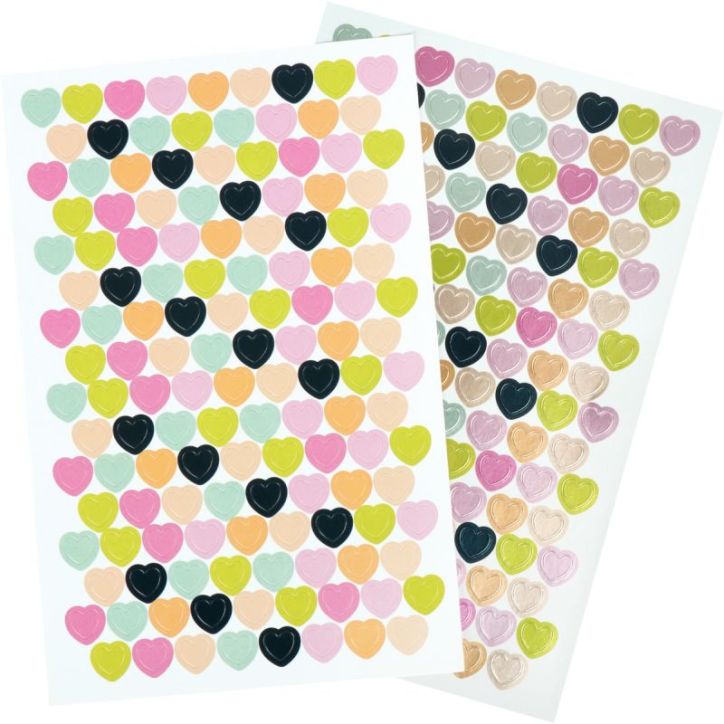 Pochette de 2 720 gommettes coeur AE187C MAILDOR CLAIREFONTAINE