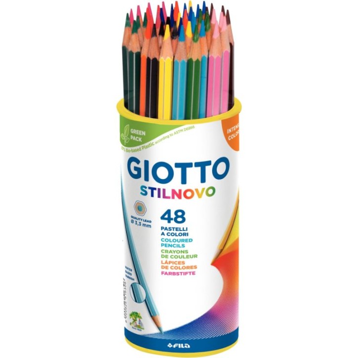Pot de 48 crayons de couleur Stilnovo assortis F51630000 STILNOVO GIOTTO
